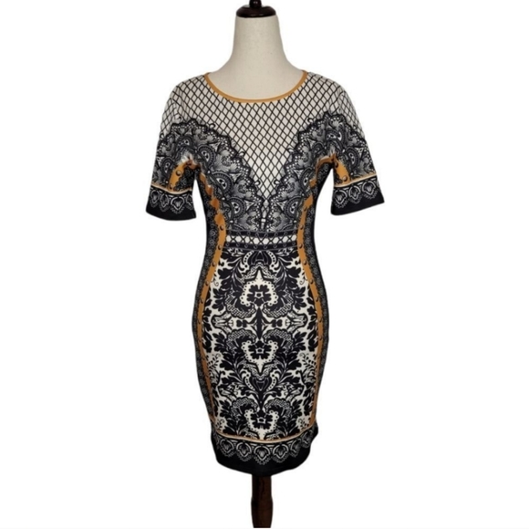 Jealous Tomato Dresses & Skirts - Jealous Tomato, Size Medium, Black, White, and Gold.